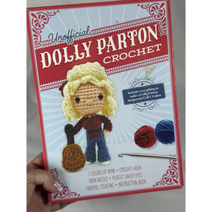 NEW Unofficial Dolly Parton Book and Crochet Kit By Chartwell Books